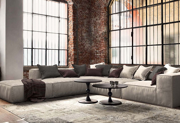 Модульный бескаркасный диван Фри для гостиной в стиле лофт